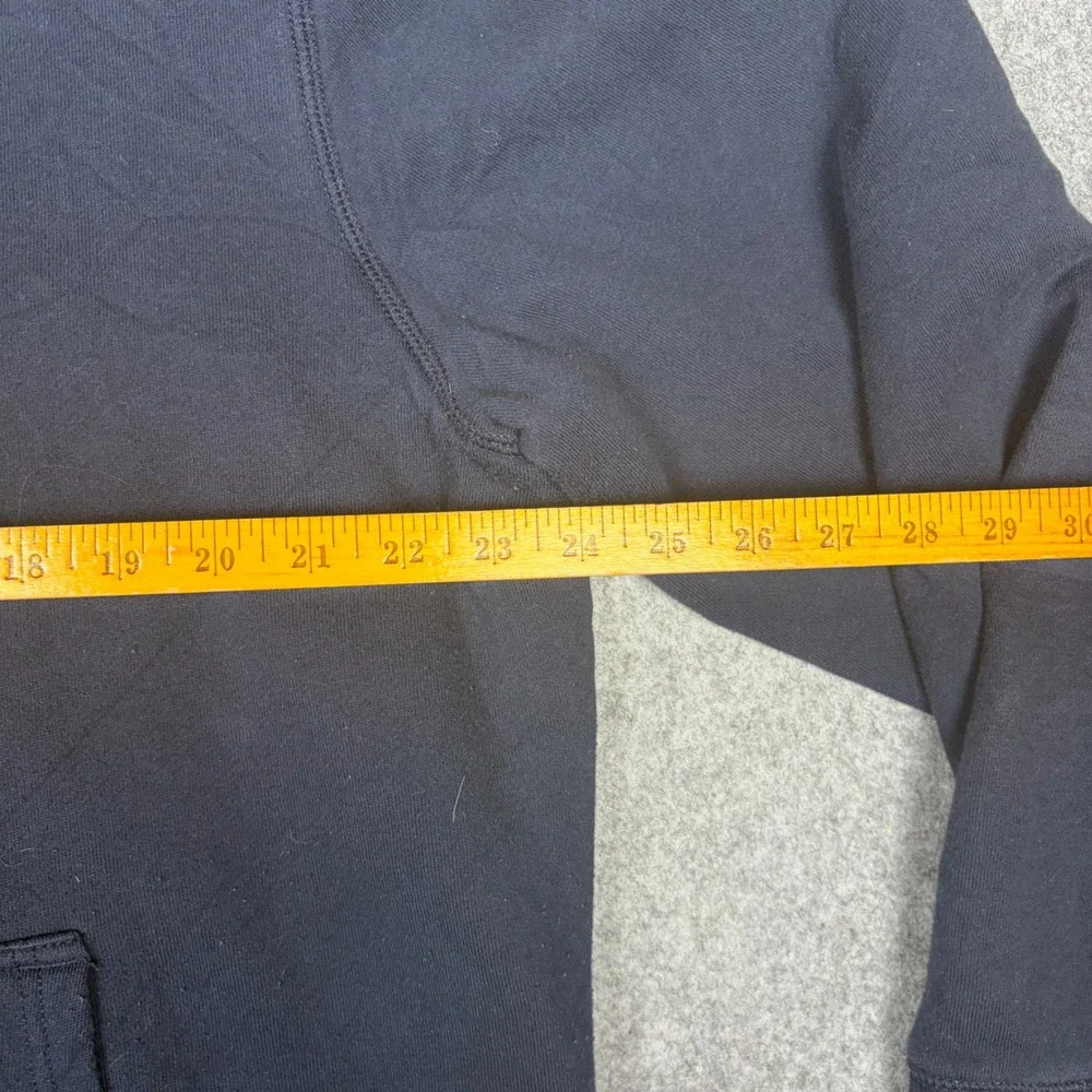 Eddie Bauer Mens XL Navy Blue Full Zip Fleece Mock Neck Sweatshirt Jacket